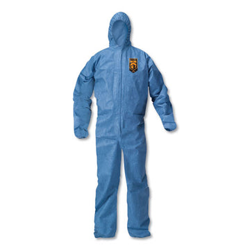 KleenGuard™ A20 Elastic Back Wrist-ankle Hooded Coveralls, Large, Blue, 24-carton freeshipping - TVN Wholesale